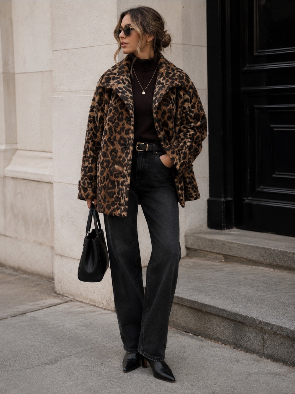 Leopard Print Women's Coat
